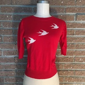 EUC S Collectif Chrissie Swallow Jumper Red